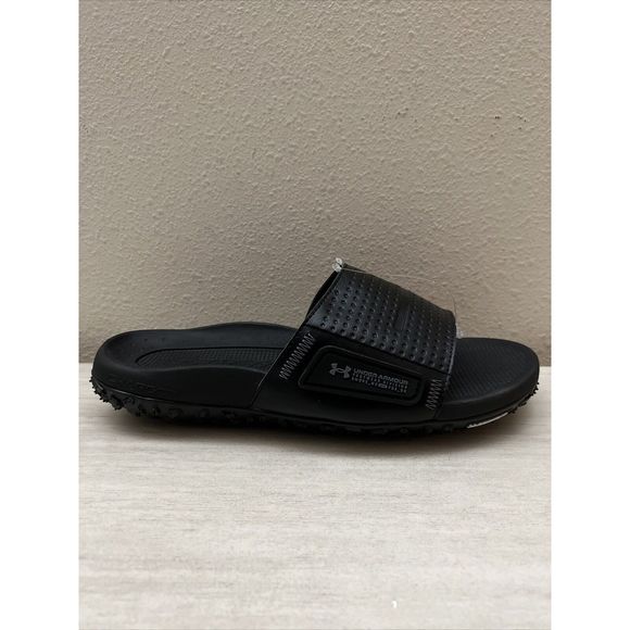 Under Armour 3025047 001 Men Sz 11 Fat Tire Sway Slides Black Michelin Tread - Picture 4 of 8